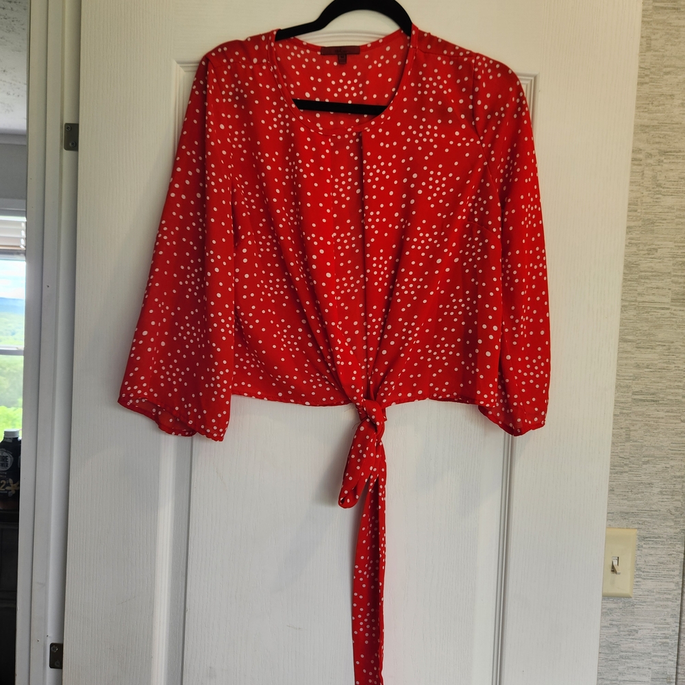 Red By BKE Womens Blouse Size M Euc